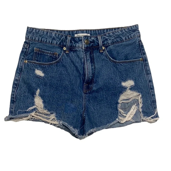 Good American Good Vintage Cutoff Distressed High Rise Shorts-sz 26 - Picture 1 of 8